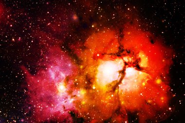 Dış uzayda yıldızları ve galaksileri olan sonsuz evren. Kozmos sanatı. Bu görüntünün elementleri NASA tarafından desteklenmektedir.