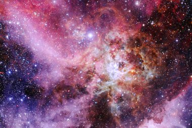 Dış uzay, kozmik manzara. Nebula. Bu görüntünün elementleri NASA tarafından desteklenmektedir.