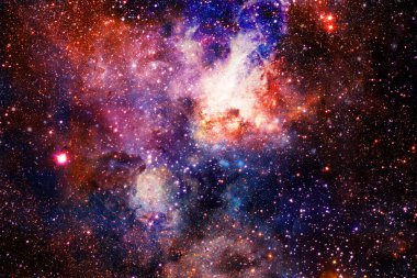 Dış uzay, kozmik manzara. Nebula. Bu görüntünün elementleri NASA tarafından desteklenmektedir.