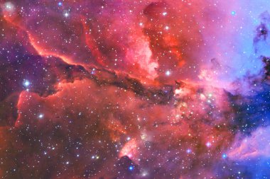 Starfield. Kozmos sanatı. Bu görüntünün elementleri NASA tarafından desteklenmektedir.