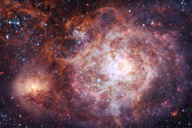 Uzay boşluğu. Bilim kurgu evreni. Bu görüntünün elementleri NASA tarafından desteklenmektedir