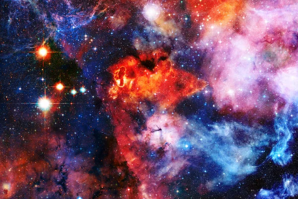 Mgławica Skupisko Gwiazd Kosmosie Sztuka Science Fiction Elementy Tego Obrazu — Zdjęcie stockowe
