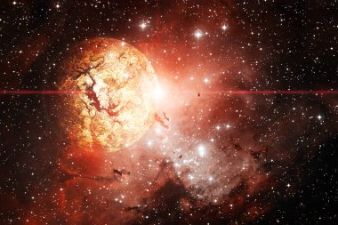 Yıldız kümesi. Starfield. Nebula. Bu görüntünün elementleri NASA tarafından desteklenmektedir.