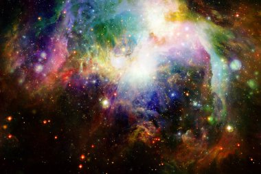 Nebula, uzayın derinliklerinde bir yıldız kümesi. Bilim kurgu sanatı. Bu görüntünün elementleri NASA tarafından desteklenmektedir.