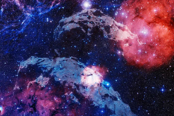 Aglomerado de estrelas. Nebulosa. Elementos desta imagem fornecidos pela NASA — Fotografia de Stock