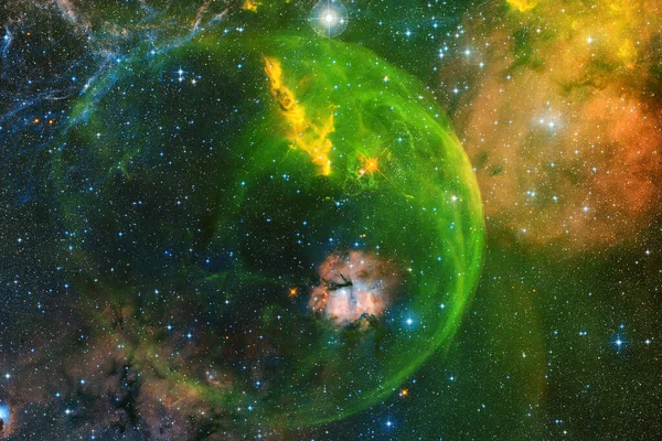 Nebulosa Cúmulo Estrellas Espacio Profundo Arte Ciencia Ficción Elementos Esta — Foto de Stock