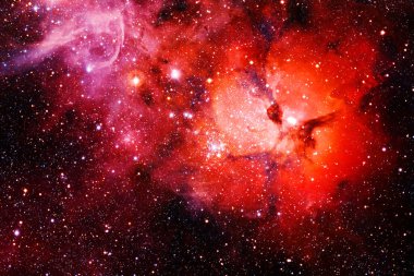 Yıldız kümesi. Starfield. Nebula. Bu görüntünün elementleri NASA tarafından desteklenmektedir.