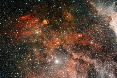 Dış uzay, kozmik manzara. Nebula. Bu görüntünün elementleri NASA tarafından desteklenmektedir.
