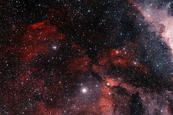 Stjärnornas Kluster Stjärnfält Nebulosa Delar Denna Bild Tillhandahålls Nasa Stockbild