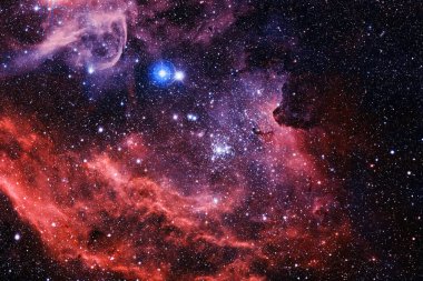 Yıldız kümesi. Starfield. Nebula. Bu görüntünün elementleri NASA tarafından desteklenmektedir.