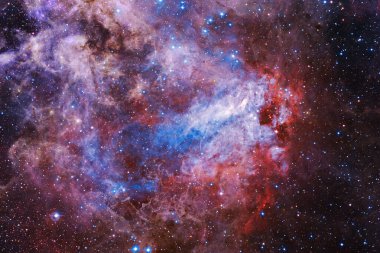 Yıldız kümesi. Starfield. Nebula. Bu görüntünün elementleri NASA tarafından desteklenmektedir.
