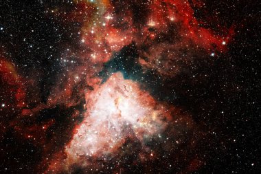 Nebula, uzayın derinliklerinde bir yıldız kümesi. Bilim kurgu sanatı. Bu görüntünün elementleri NASA tarafından desteklenmektedir.
