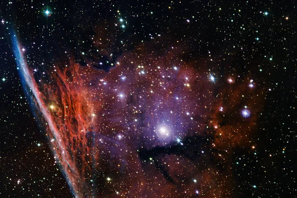 Niesamowite Nieskończonym Kosmosie Tapeta Science Fiction Elementy Tego Obrazu Dostarczone — Zdjęcie stockowe