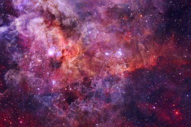 Dış uzay sanatı. Starfield. Harika bir nebula. Bu görüntünün elementleri NASA tarafından desteklenmektedir.