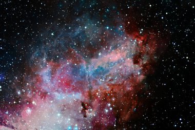 Yıldız kümesi. Starfield. Nebula. Bu görüntünün elementleri NASA tarafından desteklenmektedir.