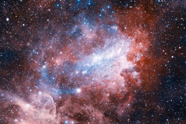 Dış uzayda yıldızları ve galaksileri olan sonsuz evren. Kozmos sanatı. Bu görüntünün elementleri NASA tarafından desteklenmektedir.