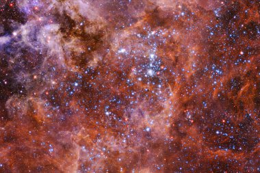 Derin uzay. Fevkalade bilim kurgu canlandırması. Bu görüntünün elementleri NASA tarafından desteklenmektedir.