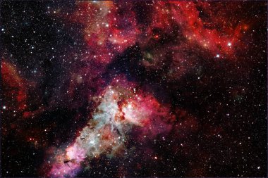 Dış uzayda yıldızları ve galaksileri olan sonsuz evren. Kozmos sanatı. Bu görüntünün elementleri NASA tarafından desteklenmektedir.