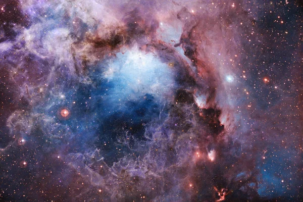 Yıldız Kümesi Starfield Nebula Görüntünün Elementleri Nasa Tarafından Desteklenmektedir — Stok fotoğraf