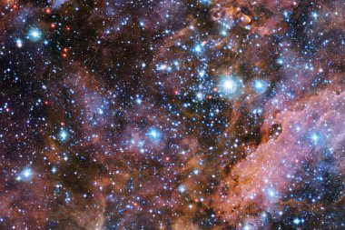 Dış uzay sanatı. Starfield. Harika bir nebula. Bu görüntünün elementleri NASA tarafından desteklenmektedir.