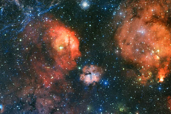 Outer Space Art Starfield Awesome Nebulae Elements Image Furnished Nasa — Stock Photo, Image