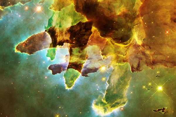 Yttre Rymden Kosmiskt Landskap Nebulosa Delar Denna Bild Tillhandahålls Nasa — Stockfoto