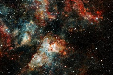 Dış uzay, kozmik manzara. Nebula. Bu görüntünün elementleri NASA tarafından desteklenmektedir.