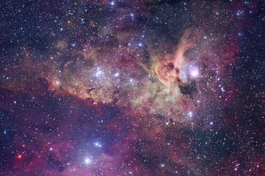 Starfield. Kozmos sanatı. Bu görüntünün elementleri NASA tarafından desteklenmektedir.