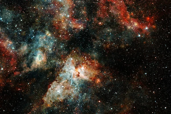 Dış Uzay Kozmik Manzara Nebula Görüntünün Elementleri Nasa Tarafından Desteklenmektedir — Stok fotoğraf