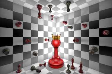Chess Messiah (Red King) clipart
