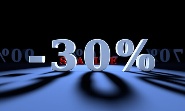 -30% Significant discounts for the goods and services. Big favou