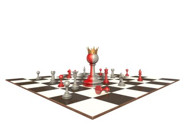 The president of a large company (chess metaphor) clipart