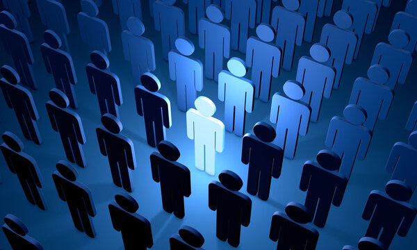 Будущий работник (символические фигуры людей
)