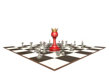 The new chief (chess metaphor) clipart