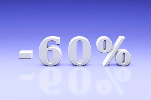 -60% वस्तुओं और सेवाओं के लिए महत्वपूर्ण छूट डंपिंग — स्टॉक फ़ोटो, इमेज