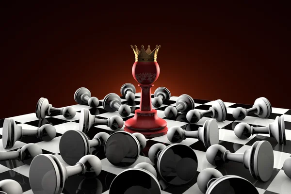 Sekty (secret society). Šachové metafora. — Stock fotografie