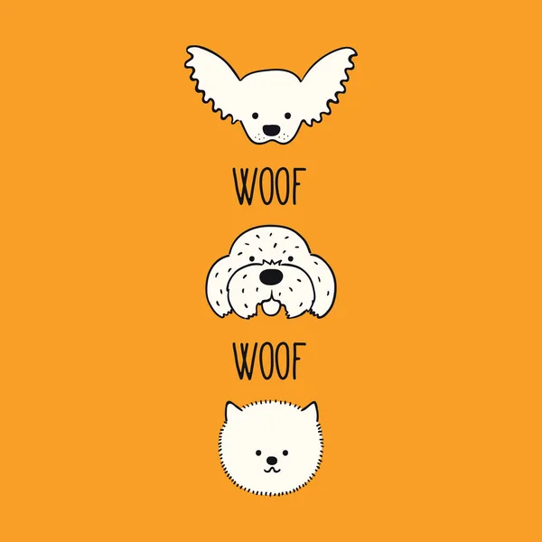 ขตลกน ใบหน วาวา มอลตา ปอมเมอเรเน างอ Woof ภาพเวกเตอร วาดด วยม — ภาพเวกเตอร์สต็อก