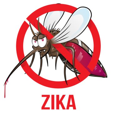 mosquito zika cartoon clipart