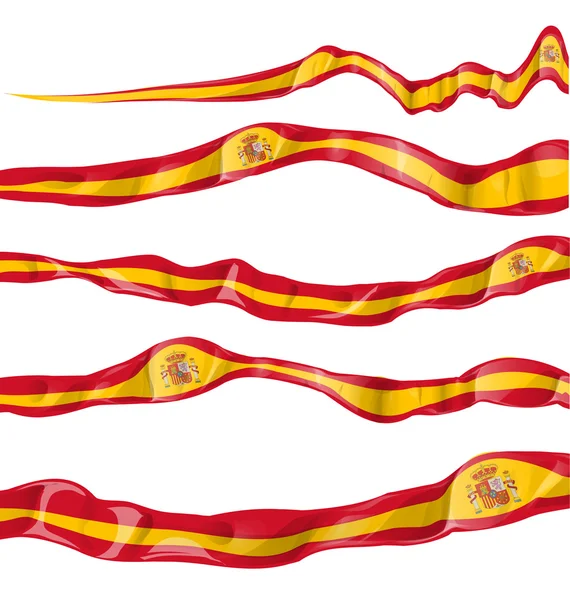 Spanje vlag collectie — Stockvector