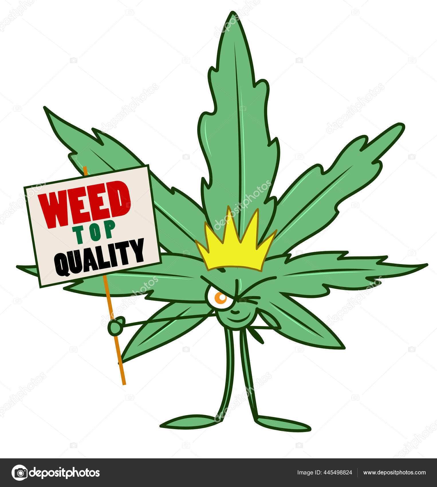 Marijuana cartoon Vector Art Stock Images | Depositphotos