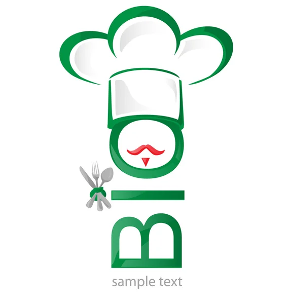 Bio symbool restaurant — Stockvector