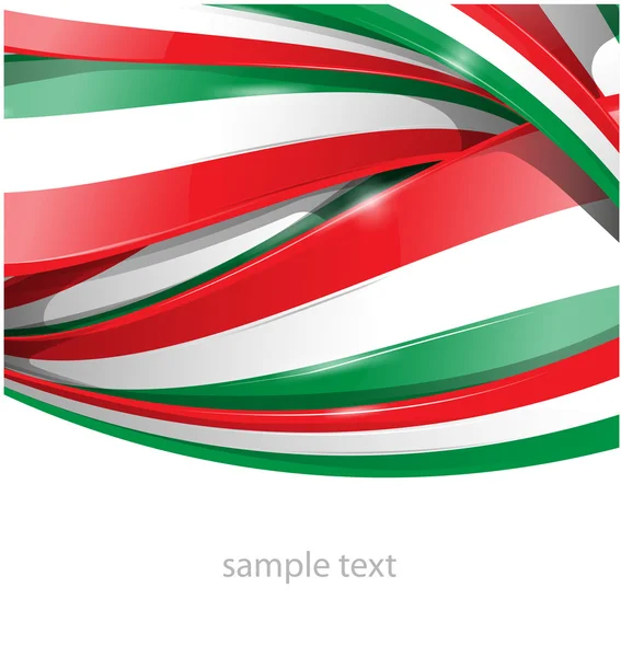 Italian and mexican flag background — Stock Vector