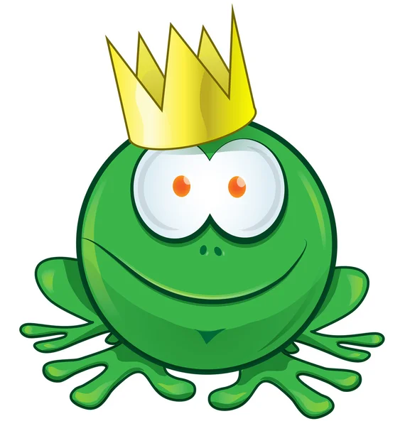 Beyaz arka plan üzerinde kurbağa çizgi film