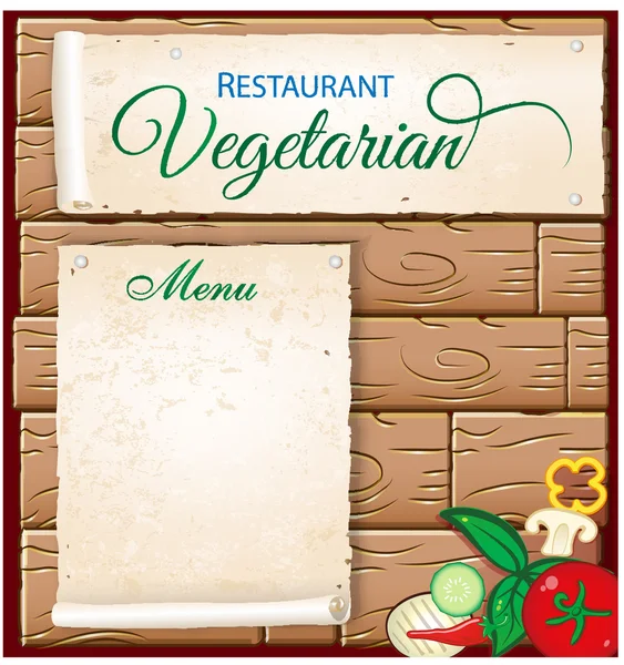 Fundo vegetariano — Vetor de Stock