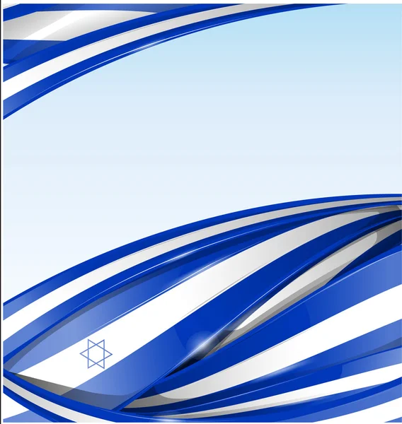 Israel fondo con bandera de textura — Vector de stock