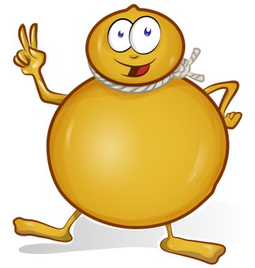 Beyaz arka plan üzerinde izole İtalyan peynir çizgi film