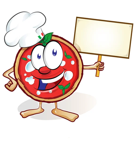 tabela ile pizza karikatür eğlenceli 