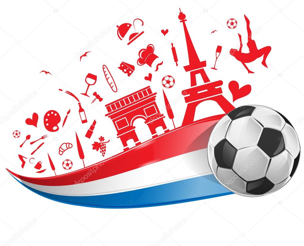 フランスの国旗とサッカー ボールのシンボル ストックベクター C Doom Ko フランスの国旗とサッカー ボールのシンボル ストックベクター C Doom Ko