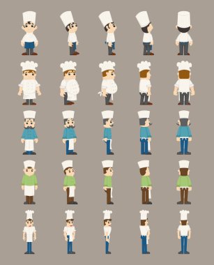 Şef, kostüm karakterler kümesi 