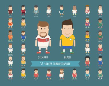 Ulusal Futbol Takımı Tekdüzen, futbolcu kümesi